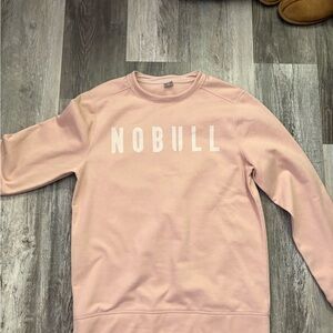 NOBULL Men's Light Pink Crewneck Sweater